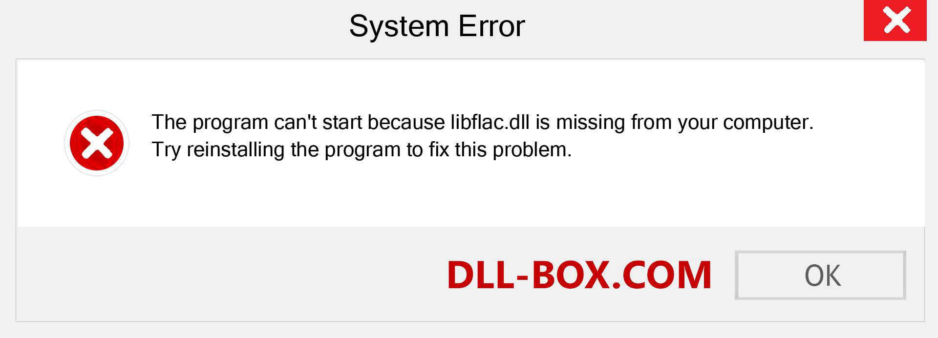  libflac.dll file is missing?. Download for Windows 7, 8, 10 - Fix  libflac dll Missing Error on Windows, photos, images